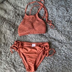 Crochet Halter Bathing Suit